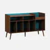 sweeek - Zweifarbiger Vintage XL Schallplattenschrank mit Produktbild-Vorschau 1