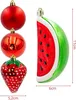 Set mit 7 Stück dekorativen Christbaumkugeln Erdbeere Produktbild-Vorschau 3