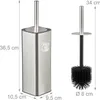 Wandmontiertes WC-Bürstenset mit flexiblem Bürstenkopf Produktbild-Vorschau 3