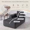 okwish Cord-Liegesessel Chaiselongue Relaxsofa mit Produktbild-Vorschau 4