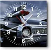 Wanduhr - Quadrat - Glasuhr - Auto Retro Himmel - 40x40cm - Produktbild-Vorschau 1