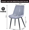 HOMAVO Esszimmerstuhl 4er-Set – Bequemer Samt- oder Produktbild-Vorschau 7