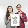 Mr. & Mrs. Panda Bild Elefant Biene DIN A3 - Weiß - Produktbild-Vorschau 3