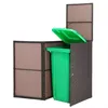 CASARIA® Cache poubelle extérieur couvercle + fermeture Voir les images du produit 2