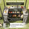 A garden bar set displayed outdoors on grass, showcasing food and drinks. Náhled obrázku produktu