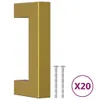 vidaXL Poignées de meubles 20 pcs. Golden 64 mm en acier Voir les images du produit 1