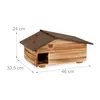 Relaxdays Casetta per ricci, in legno, rifugio per ricci Anteprima dell’immagine prodotto 4