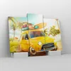 Bild auf Leinwand - Leinwandbild - Auto Strand Reise Sommer Produktbild-Vorschau 4