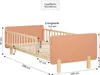 Homestyle4u Kinderbett 90x200 mit Rausfallschutz Holzbett Produktbild-Vorschau 7