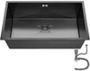ANW HOME Lavello cucina 74x44 cm nero Graphite Nano acciaio Anteprima dell’immagine prodotto 1