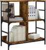 vidaXL Regál Smoked Oak 78,5x33x82 cm odvodený výrobok z Náhľad obrázku produktu 3