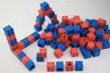 100 cubes à assembler rouge/bleu 2 cm en RE-Wood Voir les images du produit 5