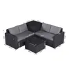 HOMAVO Gartenlounge Set 4-Personen, Inklusive Beistelltisch Produktbild-Vorschau 7