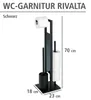 Podłogowy zestaw WC WENKO Rivalta w kolorze czarnym matowym Podgląd zdjęcia produktu 5