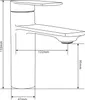 Mexen Zero rubinetto per lavabo, bianco - 71100-20 Anteprima dell’immagine prodotto 2