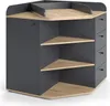 Commode Vicco Aria Antraciet 85 x 90 cm met legplanken en 4 Productafbeelding-voorbeeld 1