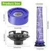 Collage showing the dimensions of vacuum cleaner replacement parts. Produktbild-Vorschau