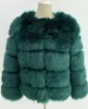 Damen Kunstpelz Mantel Kurzer Faux Pelz Winterjacke Produktbild-Vorschau 3