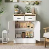 HOMCOM Sideboard mit Stauraum, Kommode mit 2 Schubladen, Produktbild-Vorschau 7