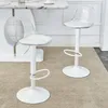 2er-Set Barhocker Weiß & Transparent, Höhenverstellbar Produktbild-Vorschau 4