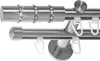 BASIT® Innenlauf Gardinenstange Edelstahl Look 16mm Produktbild-Vorschau 1