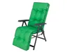 A green garden chair cushion on a white background. Produktbild-Vorschau