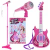 Gitara Elektryczna Z Mikrofonem Dla Dzieci Zestaw Karaoke Podgląd zdjęcia produktu 1