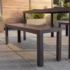 riess-ambiente Moderne Gartenbank DESIGNO 130cm dunkelbraun Produktbild-Vorschau 13