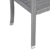 CASARIA® Gartenbank Wetterfest Polyrattan UV-beständig Produktbild-Vorschau 4