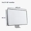 kwmobile Schutzhülle kompatibel mit 27-28" Monitor - Hülle Produktbild-Vorschau 6