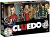 The image shows the box art for the Cluedo: The Big Bang Theory Edition board game, featuring illustrations of the main characters from the show. Produktbild-Vorschau