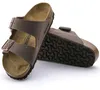 Birkenstock Arizona Herren-Pantoletten in Braun – schmale Produktbild-Vorschau 3