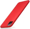 A red phone case is shown from a diagonal angle against a white background. Produktbild-Vorschau