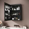 SONNI 48,5 x 70 x 13 cm Einzeltür-Holzspiegelschrank mit Produktbild-Vorschau 3