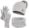 Damen Wintermütze Schlauchschal Handschuhe Set Winter Produktbild-Vorschau 1