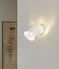Lindby Wandleuchte Aralena, weiß, 1-flg., Metall, Ø 12 cm Produktbild-Vorschau 3