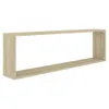 vidaXL Würfelregale 2 Stk. Sonoma-Eiche 100x15x30 cm Produktbild-Vorschau 6