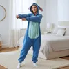 Pigiama tutina Kigurumi costume per adulti Blu Stitch XXXL: Anteprima dell’immagine prodotto 8