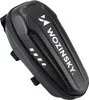 A black Wozinsky scooter handlebar bag with a carbon fiber pattern. Produktbild-Vorschau