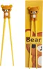 ESS-Stäbchen für Kinder, weiß, 22 cm, mit süßem Bär, Katze, Produktbild-Vorschau 1