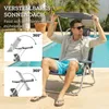 Outsunny Sonnenliege klappbar Gartenliege mit Kopfkissen Produktbild-Vorschau 5