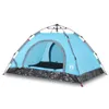vidaXL Tenda da campeggio 4 persone blu sgancio rapido Anteprima dell’immagine prodotto 1