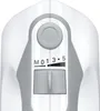 Close-up of the control panel of a white and gray hand mixer. Produktbild-Vorschau