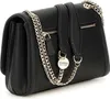 A black Guess handbag with a chain strap is shown against a white background. Produktbild-Vorschau