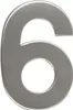 Nerezové číslo 6 v plochém „2D“ provedení RN.95L.6.N Náhled obrázku produktu 1