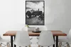 MuchoWow® Gerahmtes Poster Traktor - Schwarz - Weiß - Produktbild-Vorschau 2