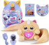A collection of Rainbocorns Kittycorn Surprise toys, including a large egg, a plush toy, and smaller accessories. Produktbild-Vorschau