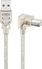 Goobay 93575 Cavo USB 2.0 Hi-Speed 90°, trasparente, 0,5 m Anteprima dell’immagine prodotto 1