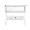 A white dish drying rack with two tiers, shown against a white background. Podgląd zdjęcia produktu