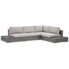 BEAUTYSOFA | FIRENZE Gartenlounge Ecksofa Dunkelgrau – Produktbild-Vorschau 4